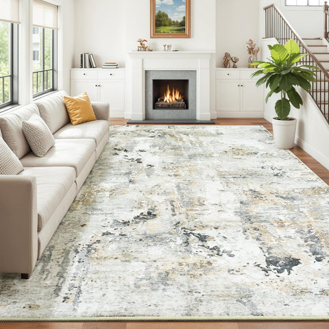 Carpelux area rug 9x12 living room soft texture enhances underfoot comfort