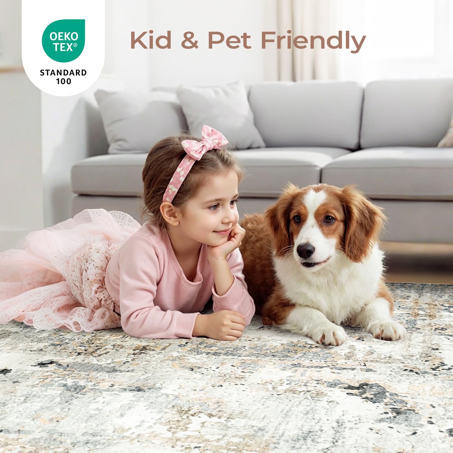 Carpelux washable rug offers easy deep cleaning for busy homes