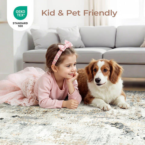 Carpelux washable rug offers easy deep cleaning for busy homes