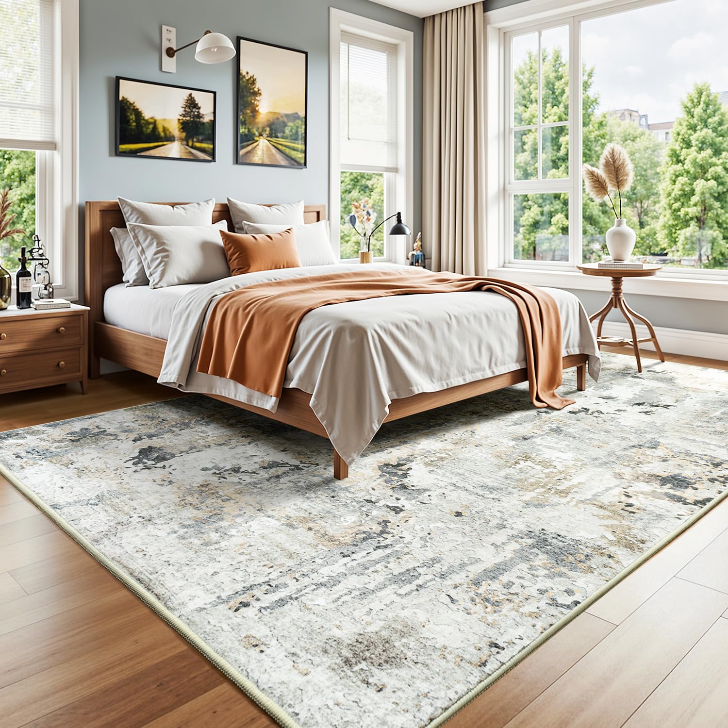 Carpelux speckled pattern helps hide common stains between cleanings