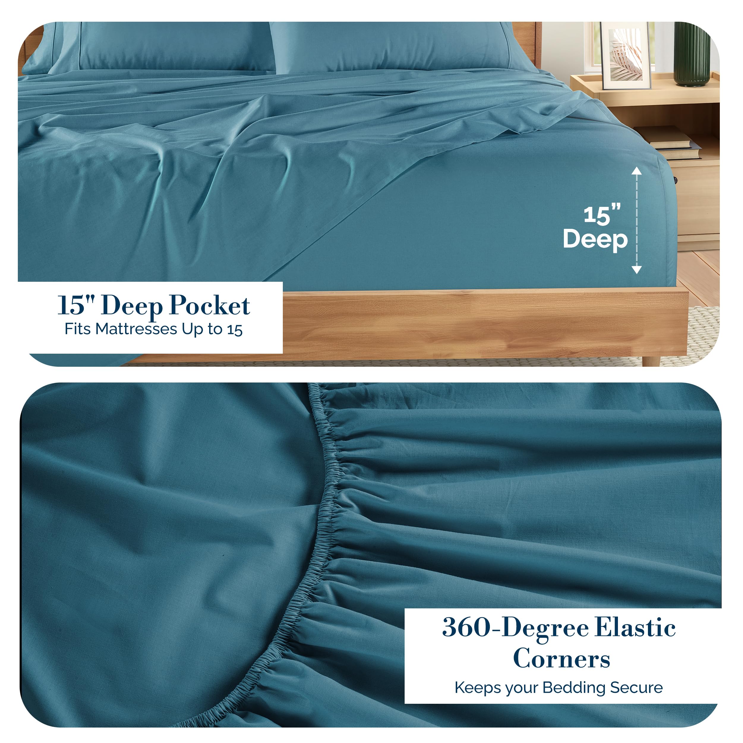Casa Platino Blue Heaven pillowcases showing soft, breathable cotton for comfort