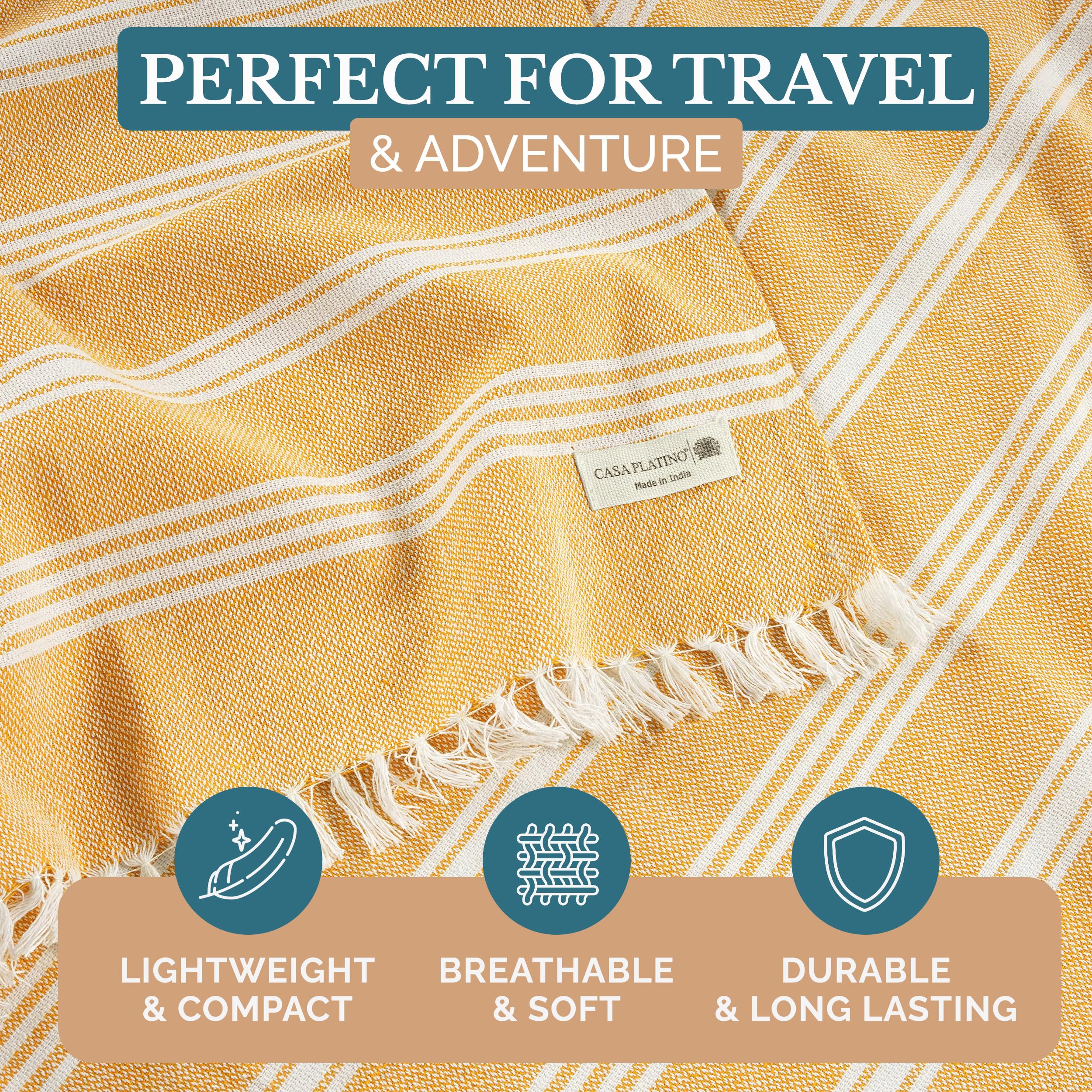 Casa Platino dry-fast towel, absorbs quickly after pool or gym sessions.