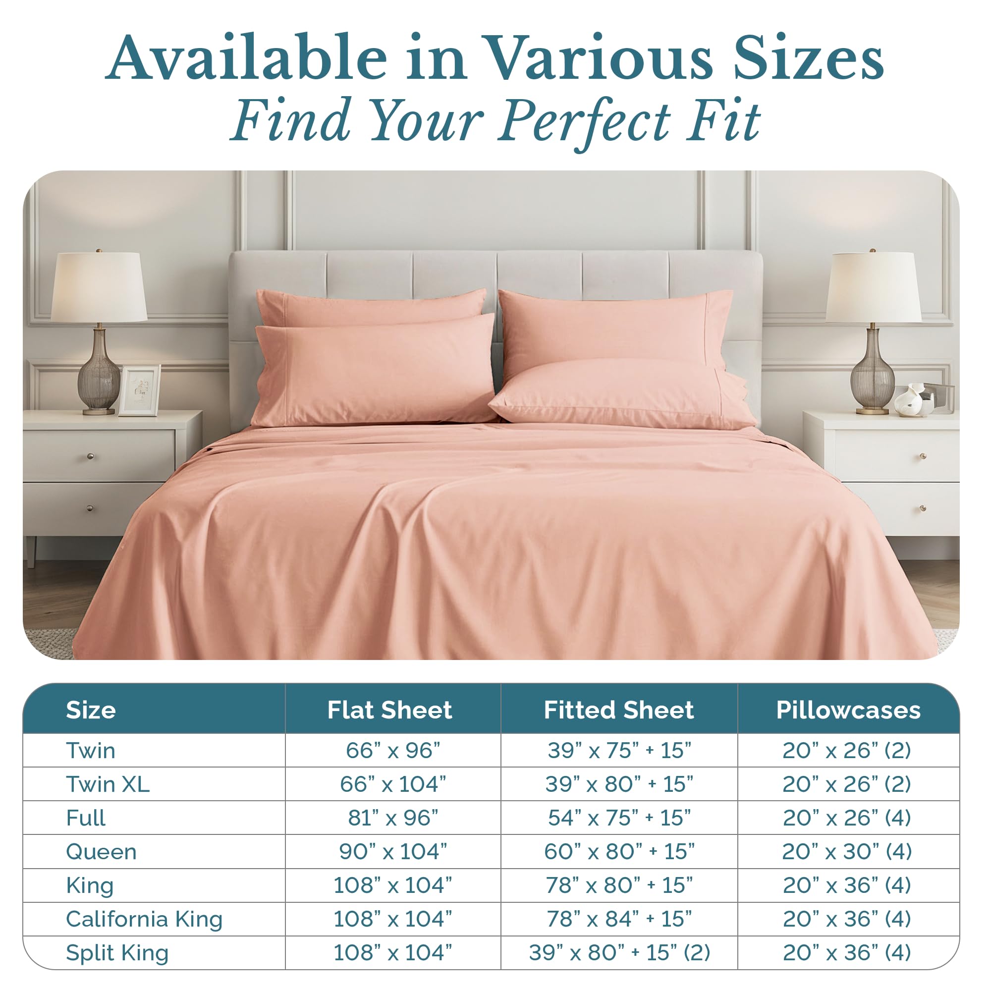 Casa Platino veiled-rose pillowcase-3 reinforced seams for daily durability