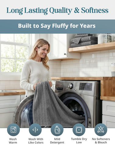 Casa Platino elegant, durable gray towels suitable for daily routines.