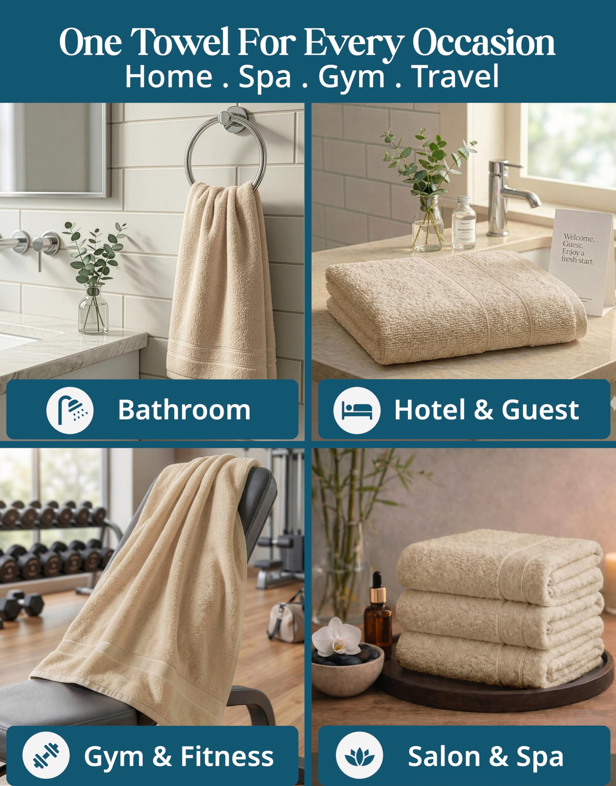 Casa Platino quick-dry performance highlights rapid moisture absorption.