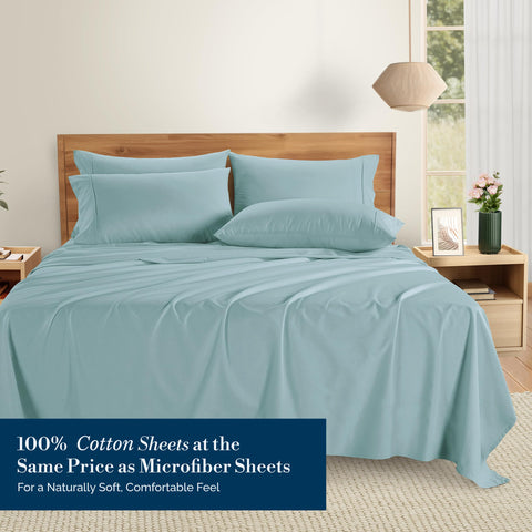 Casa Platino king fitted sheet with a 15-inch deep pocket for a secure fit.