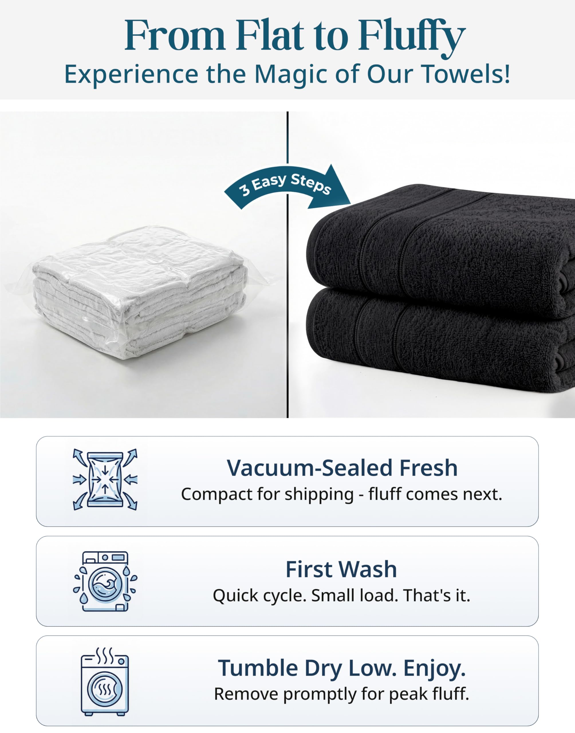 Casa Platino multi-use towels suitable for bathroom, kitchen, or gym