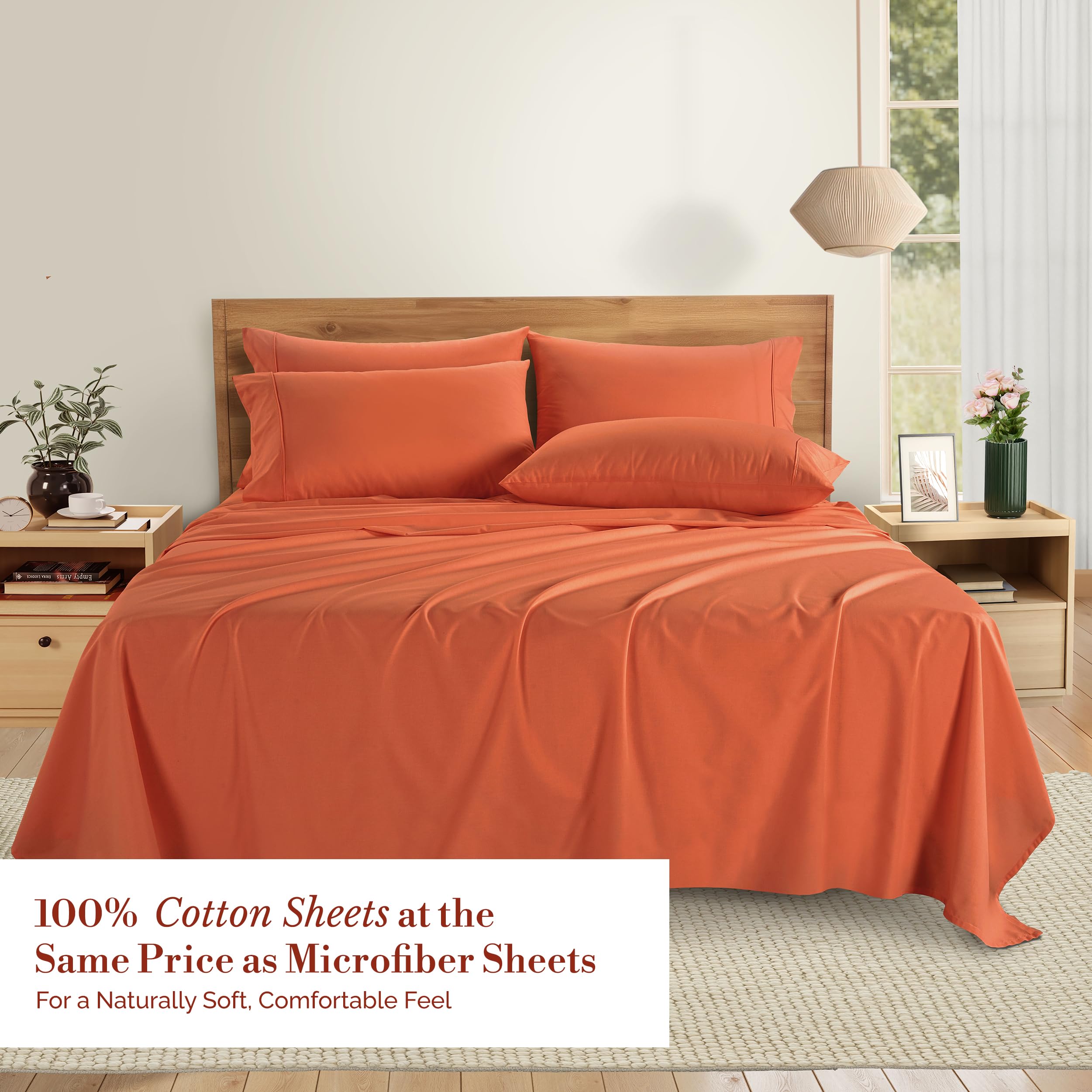 Casa Platino queen fitted sheet 15-pocket for secure mattress fit.