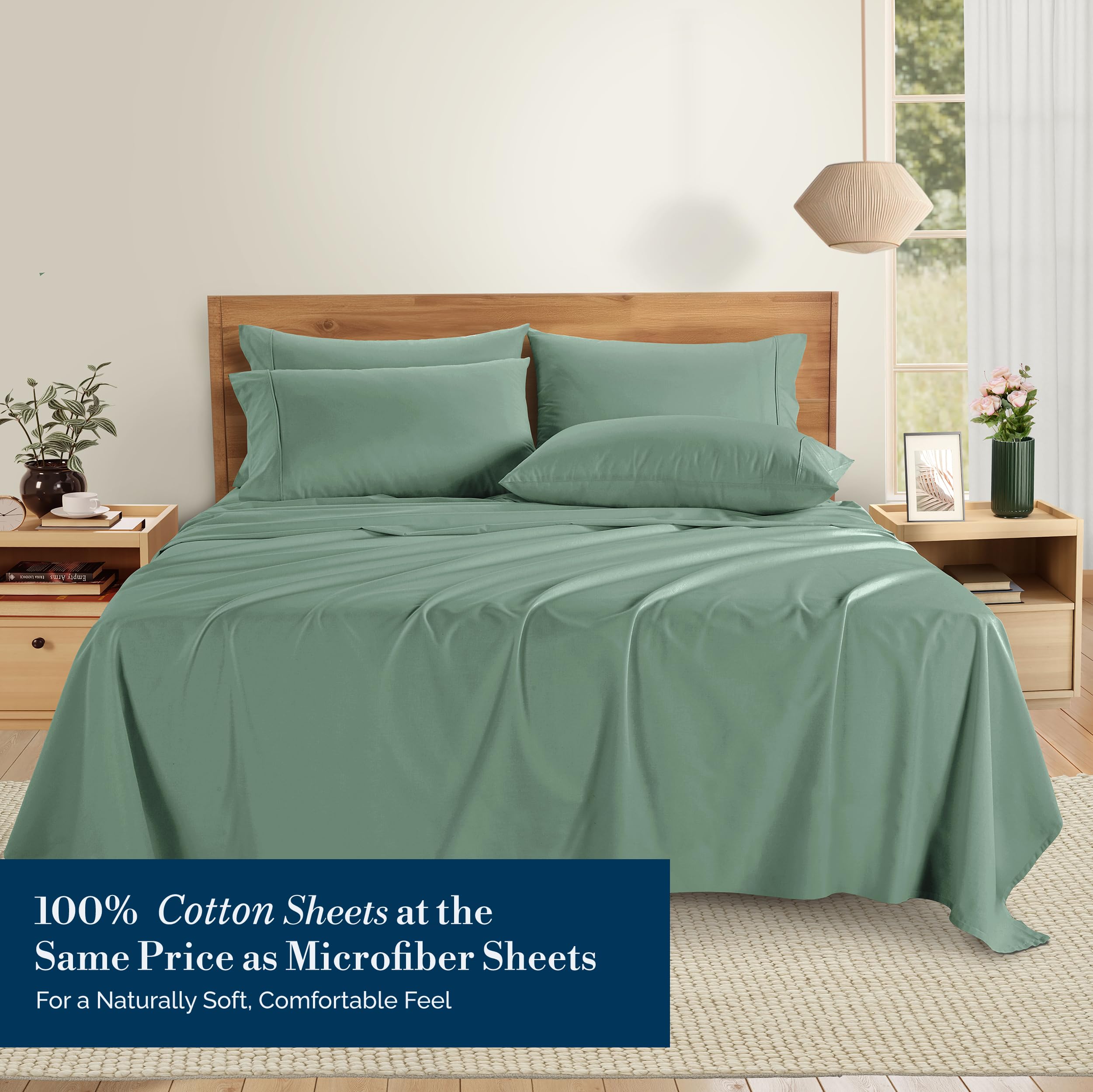 Casa Platino queen fitted sheet with 15 inch deep pocket for secure fit