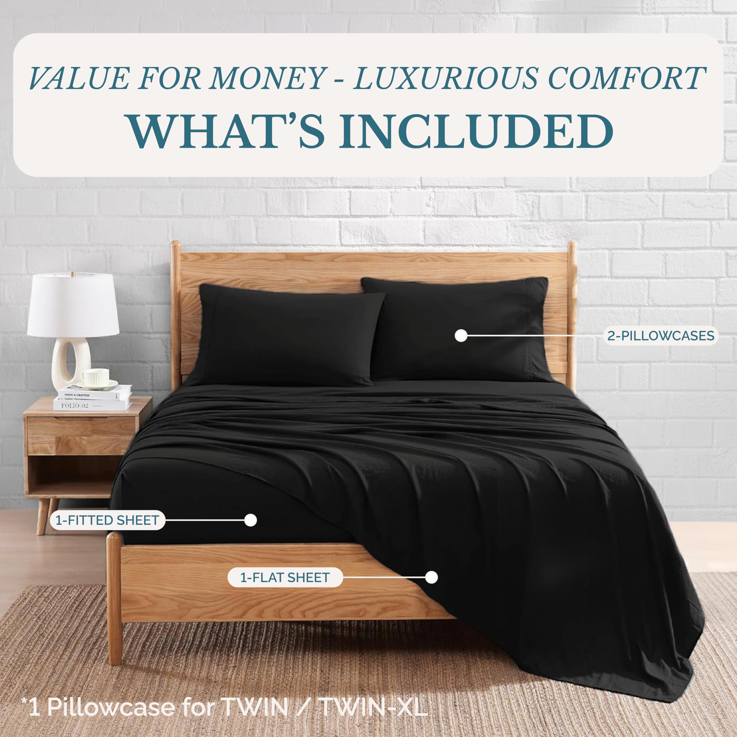 Casa Platino queen flat sheet with clean drape and fit