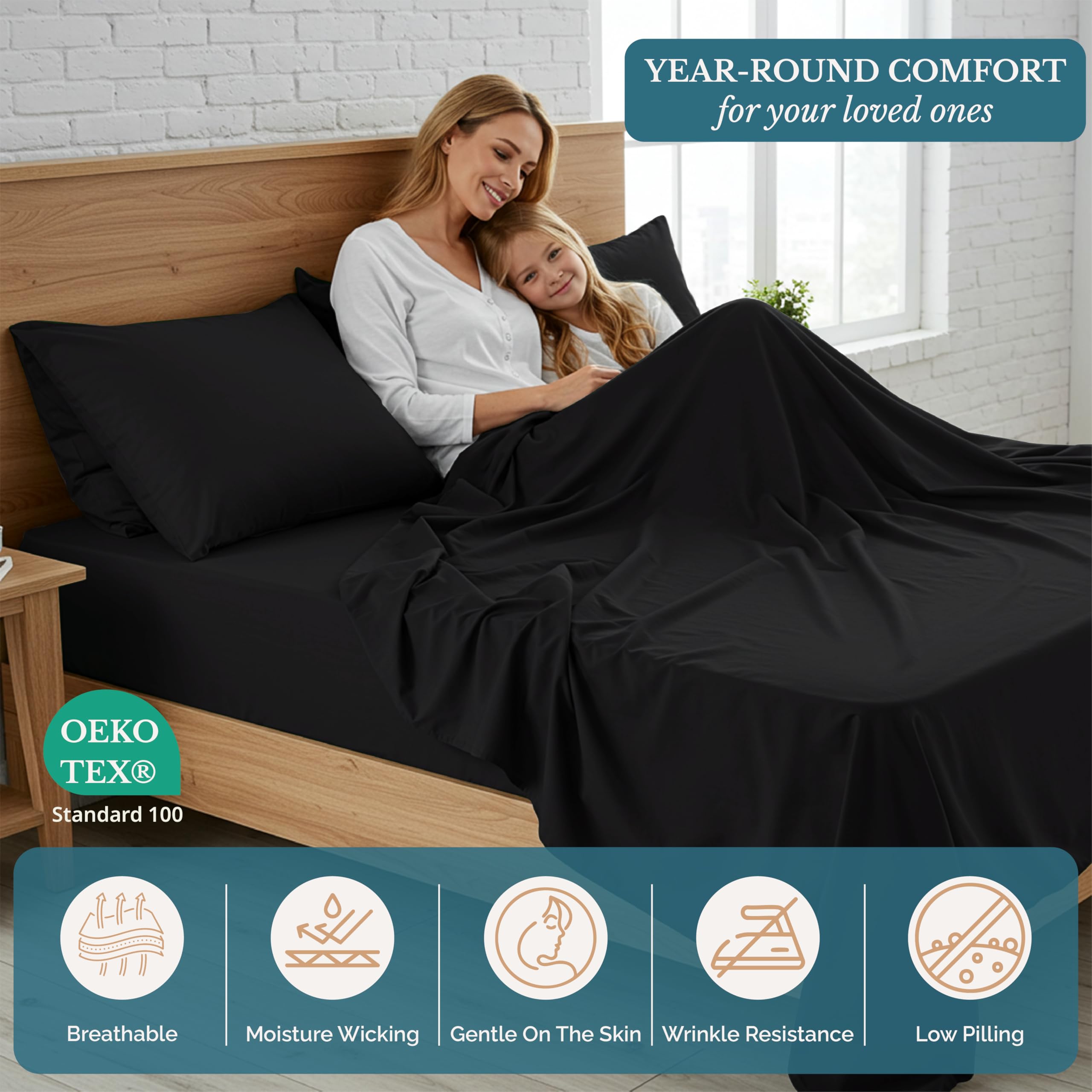 Casa Platino queen pillowcases providing soft cozy touch