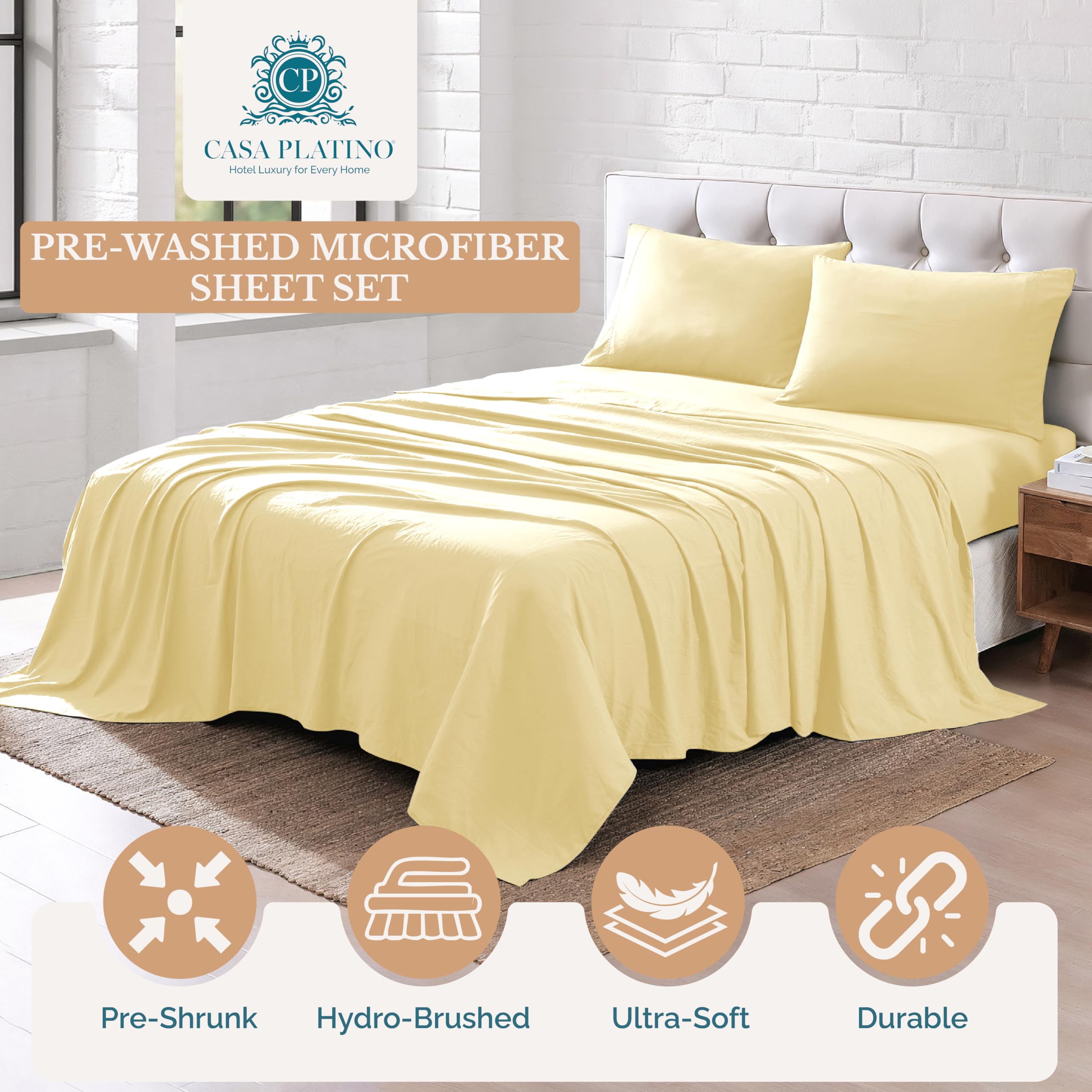 Casa Platino fitted sheet 55x76 with deep pockets keeps mattress snug all night.