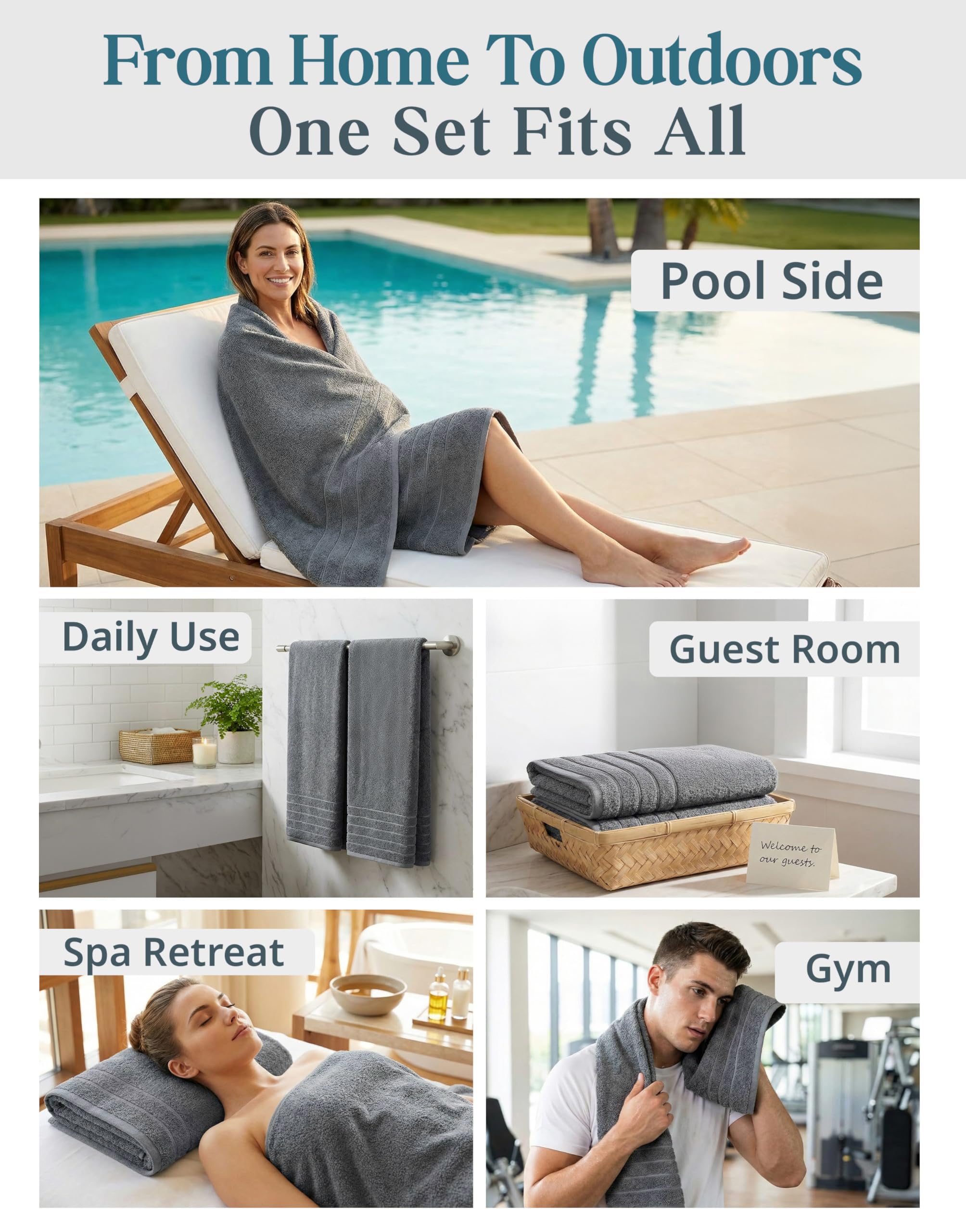 Casa Platino travel-friendly towels ready for trips and guest stays.