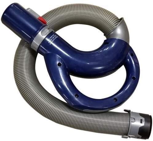 Casa Vacuums NV360 hose and handle assembly with ergonomic blue handle for comfort.