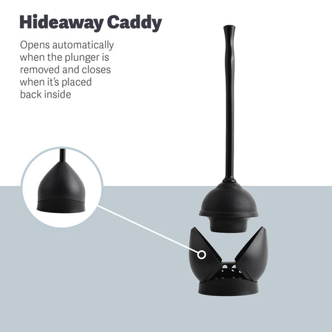 Casabella plunger with nonslip handle for firm leverage during unclogging