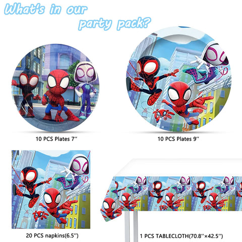 CasaCraze Spidey napkins 20-pack for easy cleanup and quick party prep