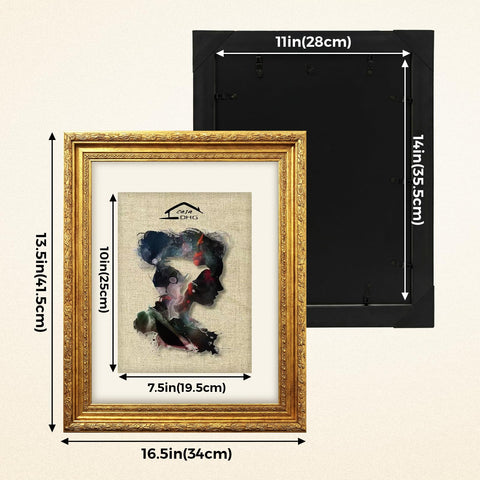 CasaDHG antique frame with baroque detailing enhances memories