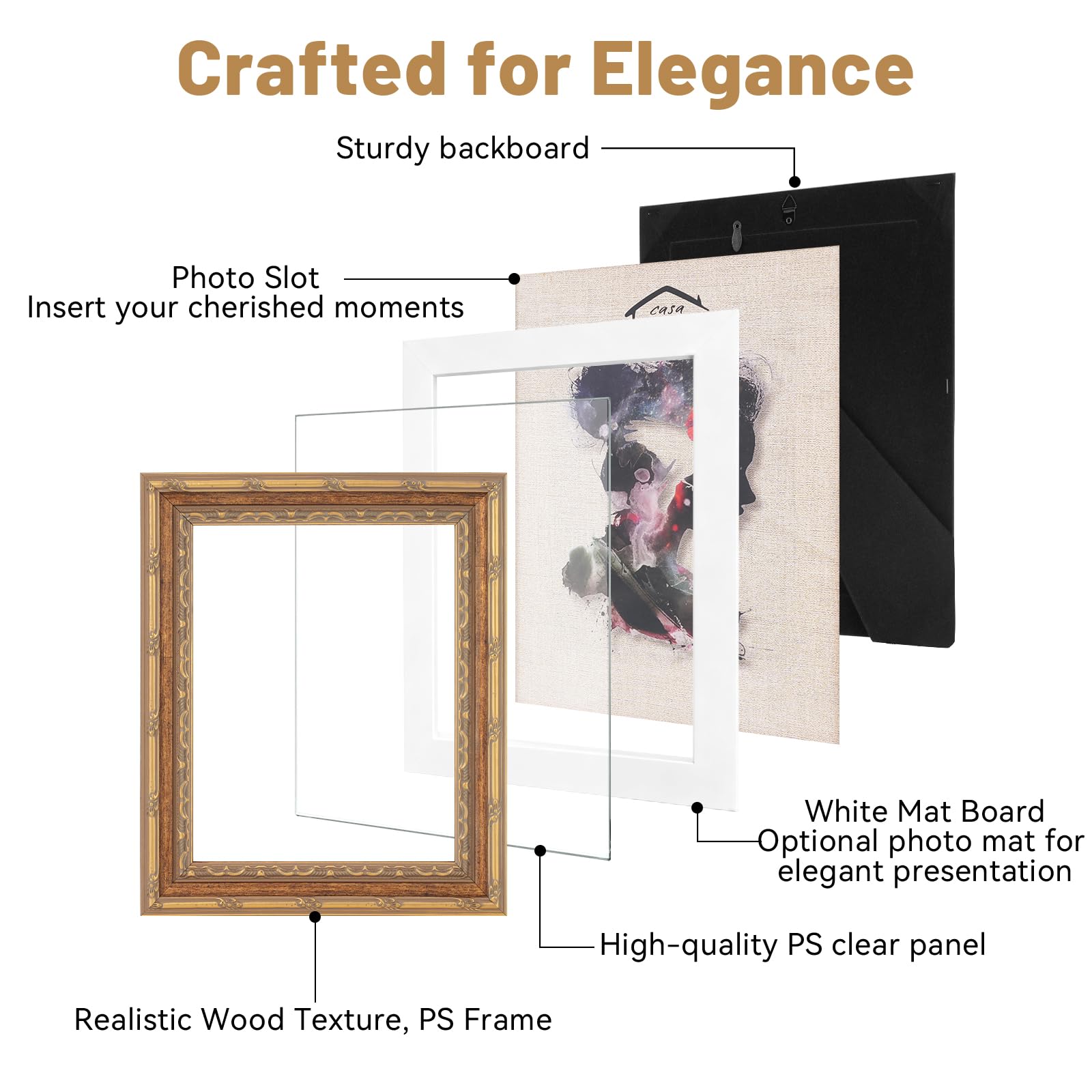 CasaDHG vintage frame baroque detail highlighting ornate craftsmanship.