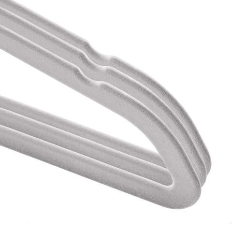 Casafield 50 velvet baby hangers support garments up to five pounds.