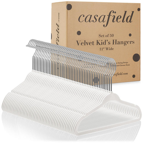 Casafield ultra-thin space-saving hangers help unclutter small closets.