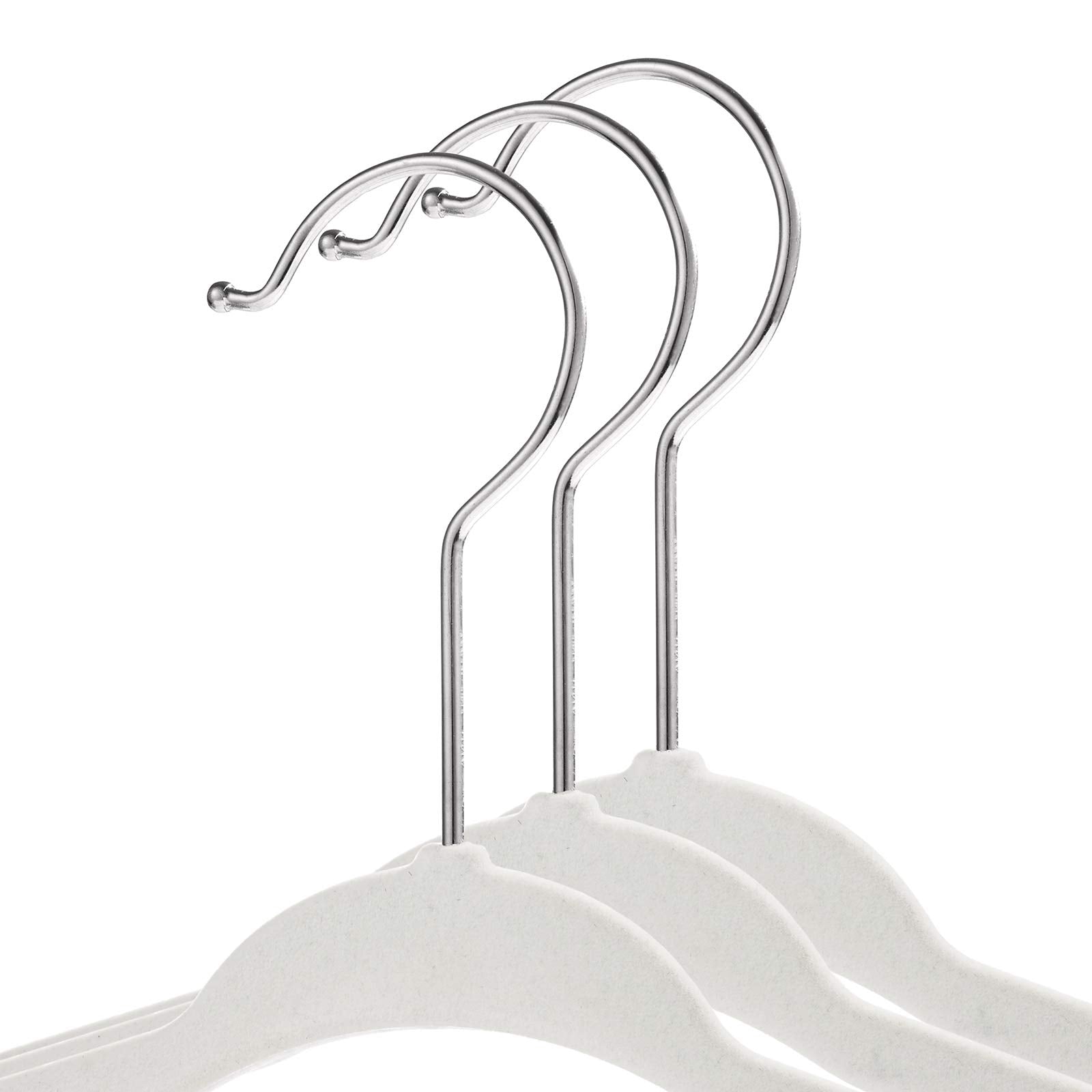 Casafield velvet flocked 11inch hanger protects delicate fabrics while maximizing nursery space.
