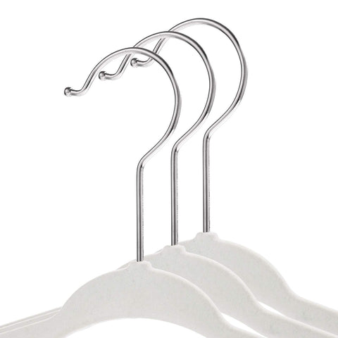 Casafield velvet flocked 11inch hanger protects delicate fabrics while maximizing nursery space.