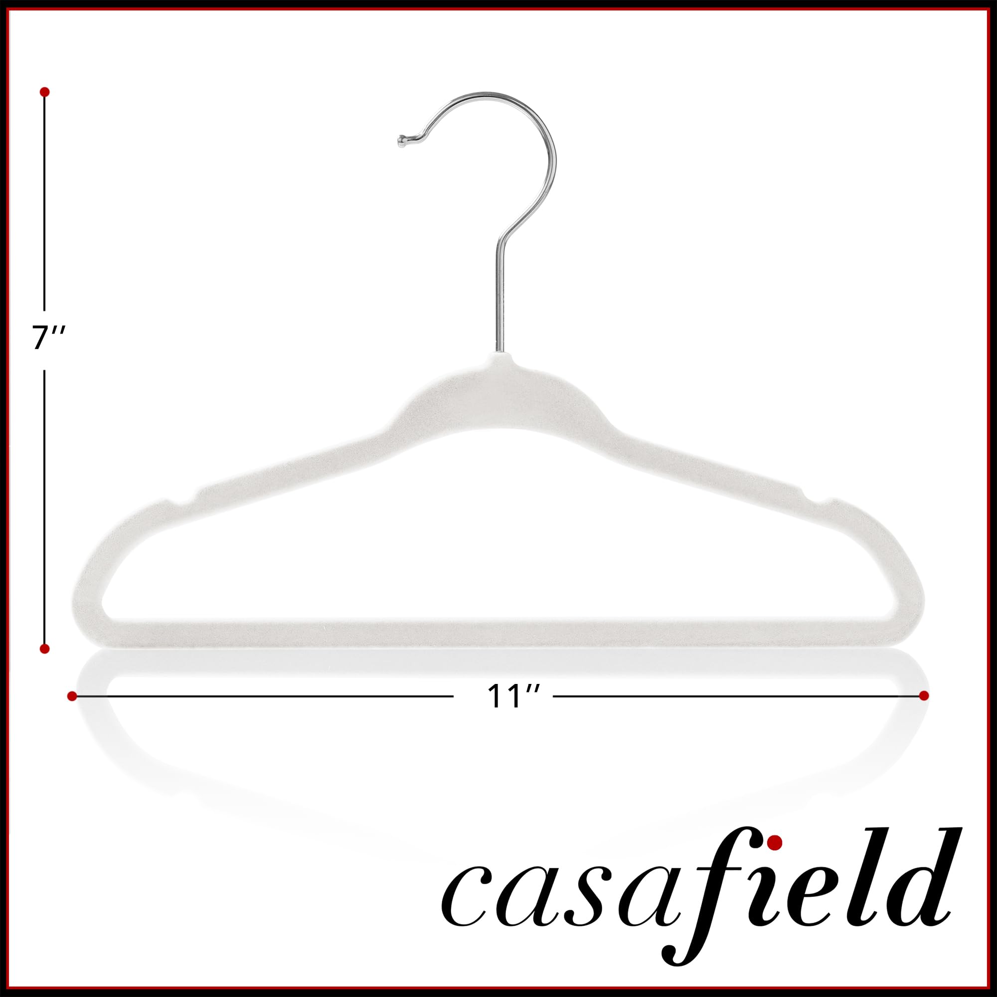 Casafield velvet flocked pant bar grips prevent creases on pants.