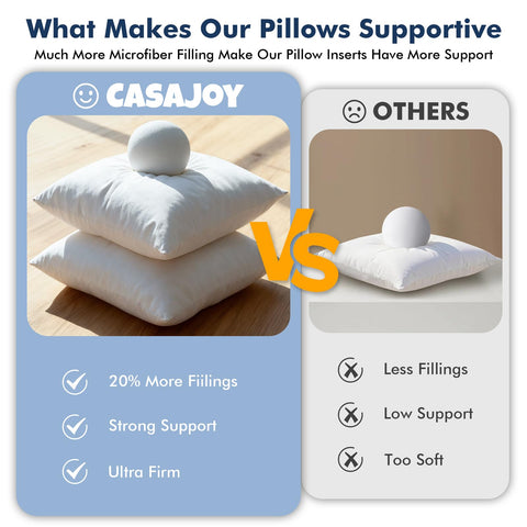 Casajoy garden decorative pillow insert for exterior decor versatility