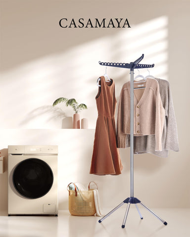 CASAMAYA 360-degree rotating drying rack in action for easy access.