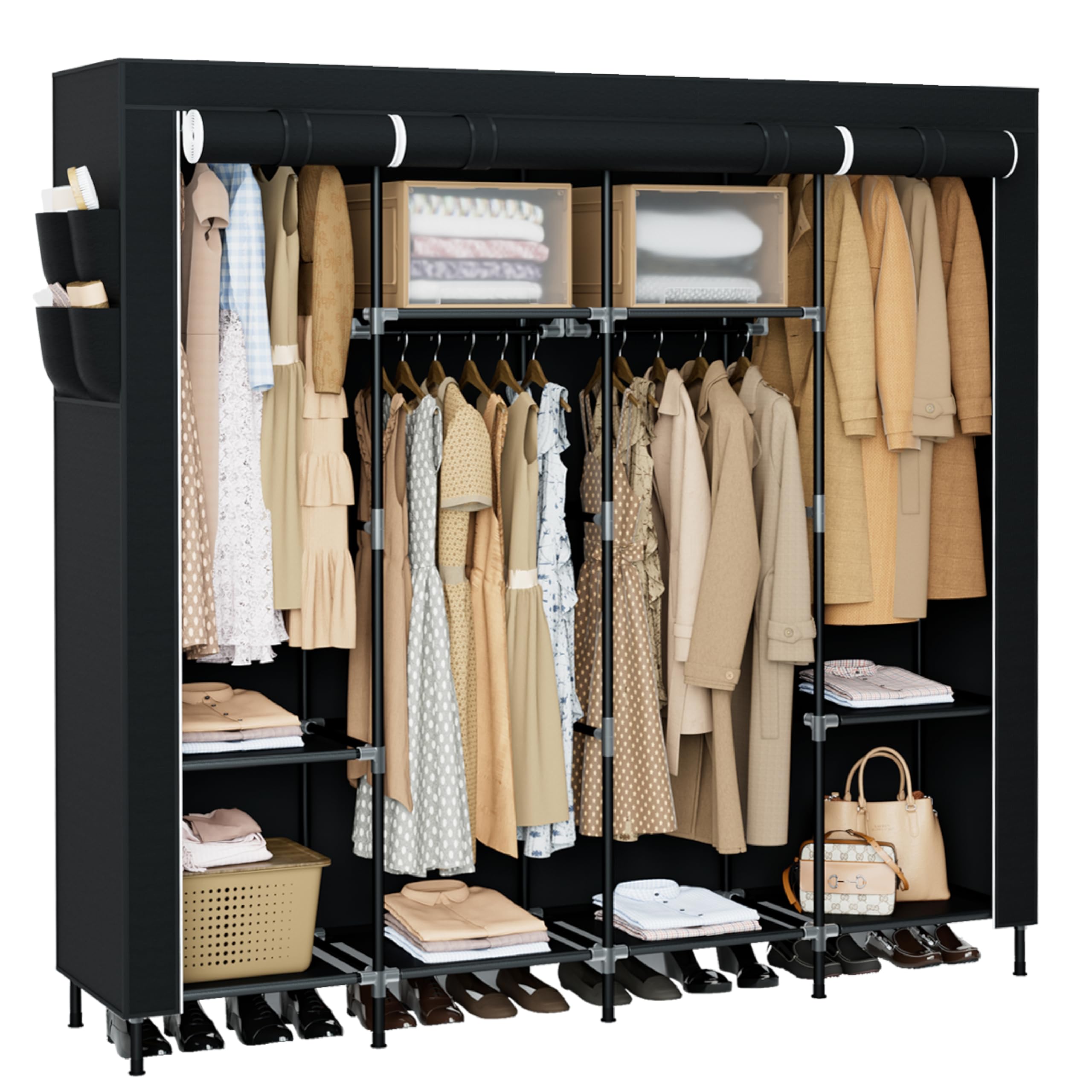 Casamaya 66-9 inch wardrobe closet cover protects clothes from dust
