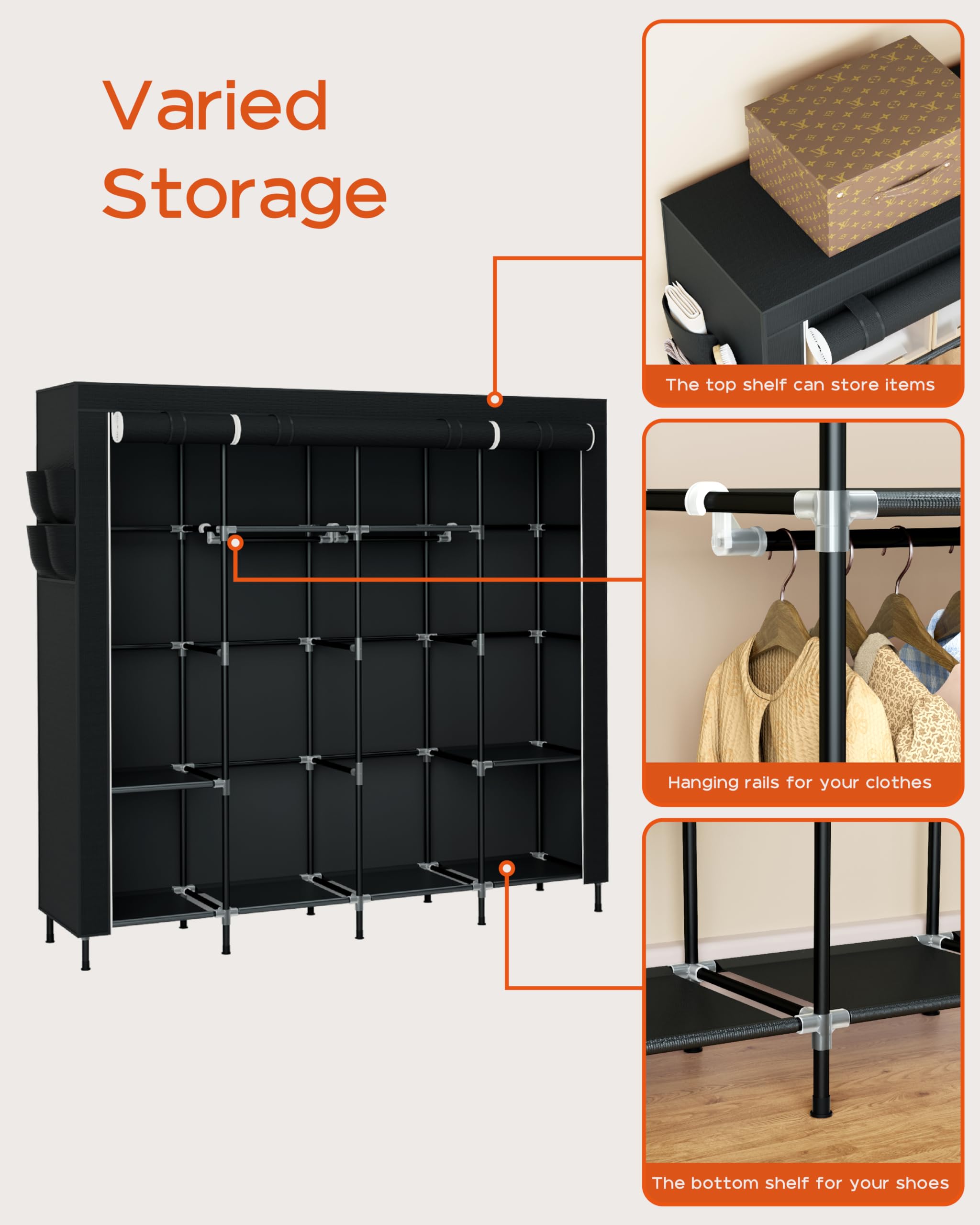 Casamaya bottom shelf space ideal for shoes