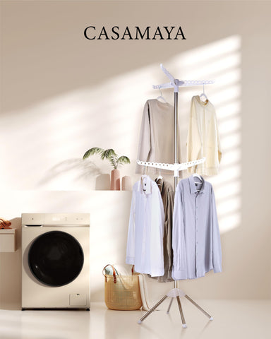 CASAMAYA clothes drying rack 360 swivel enables easy access to clothes