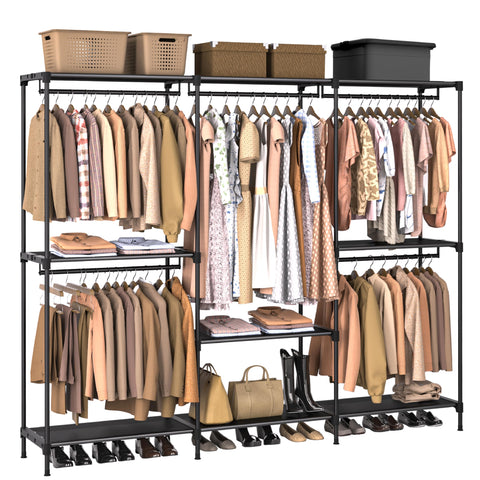 CASAMAYA clothes rack full-size wardrobe with generous storage.