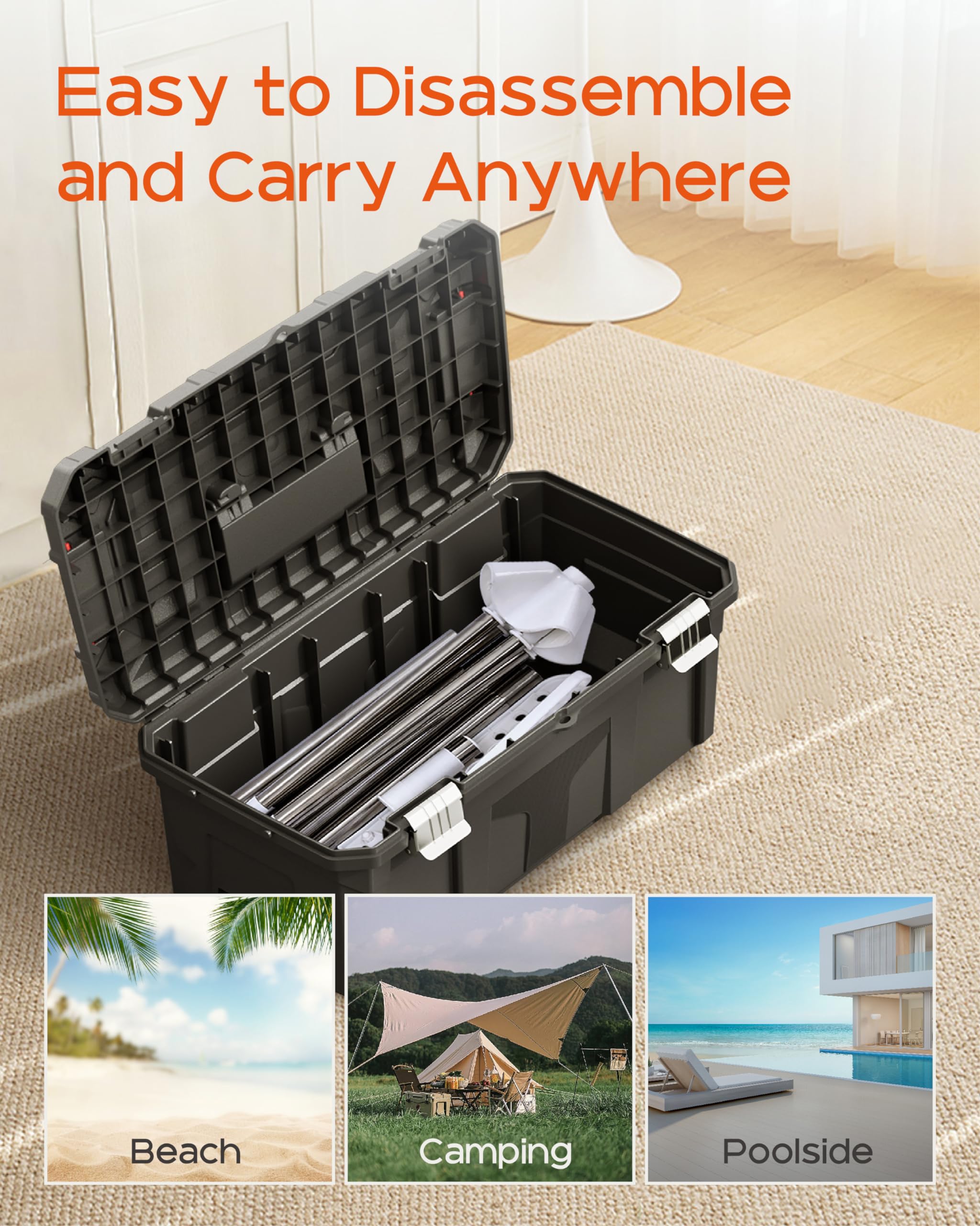 CASAMAYA quick, four-step assembly guide for easy setup