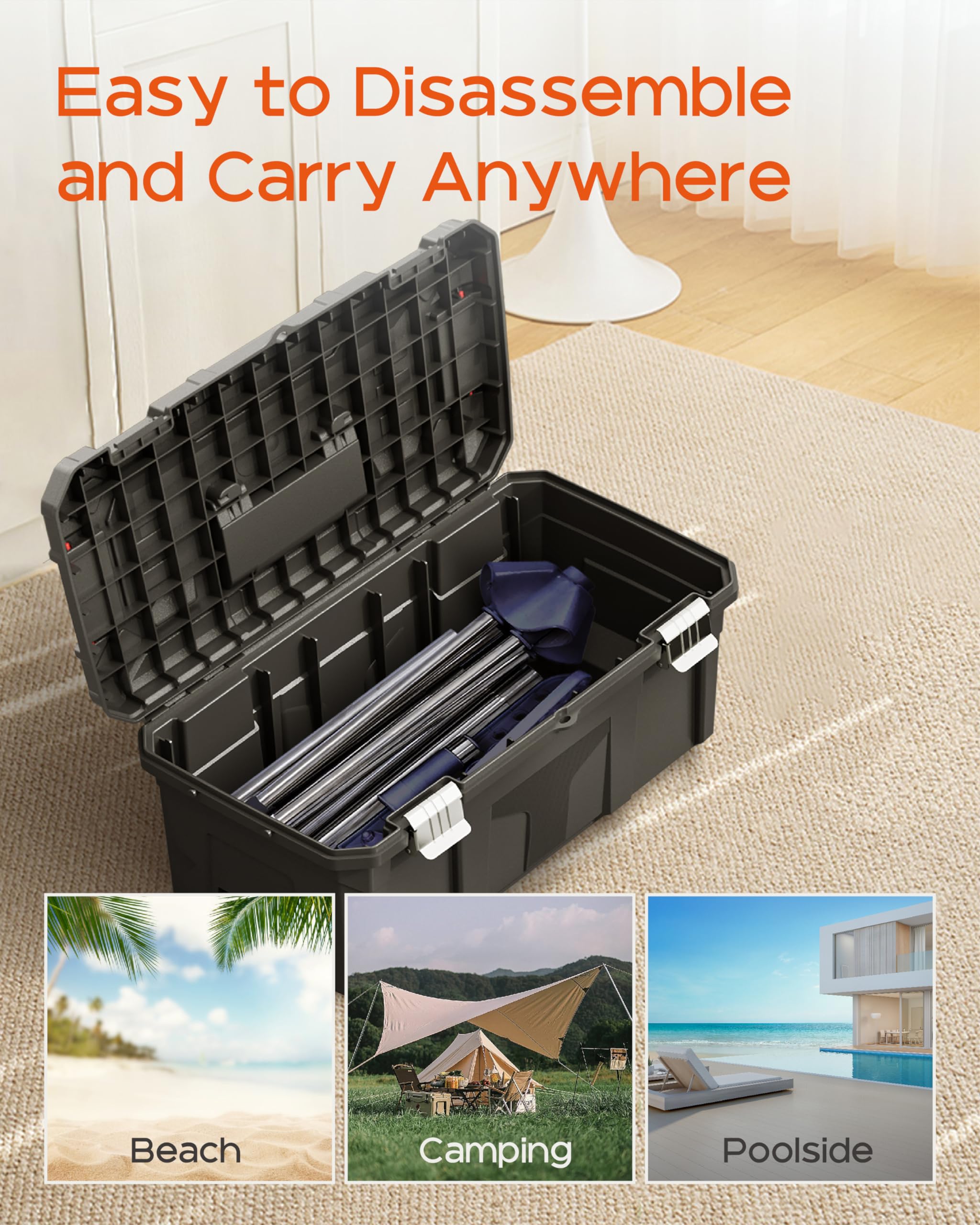 CASAMAYA four-foot stability base supports the full load securely.
