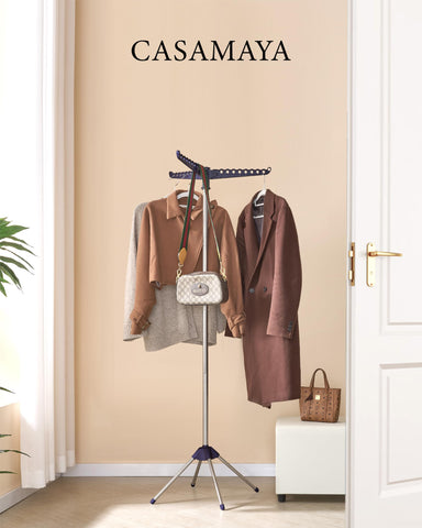 CASAMAYA portable drying rack folds neatly for camping trips and travel.