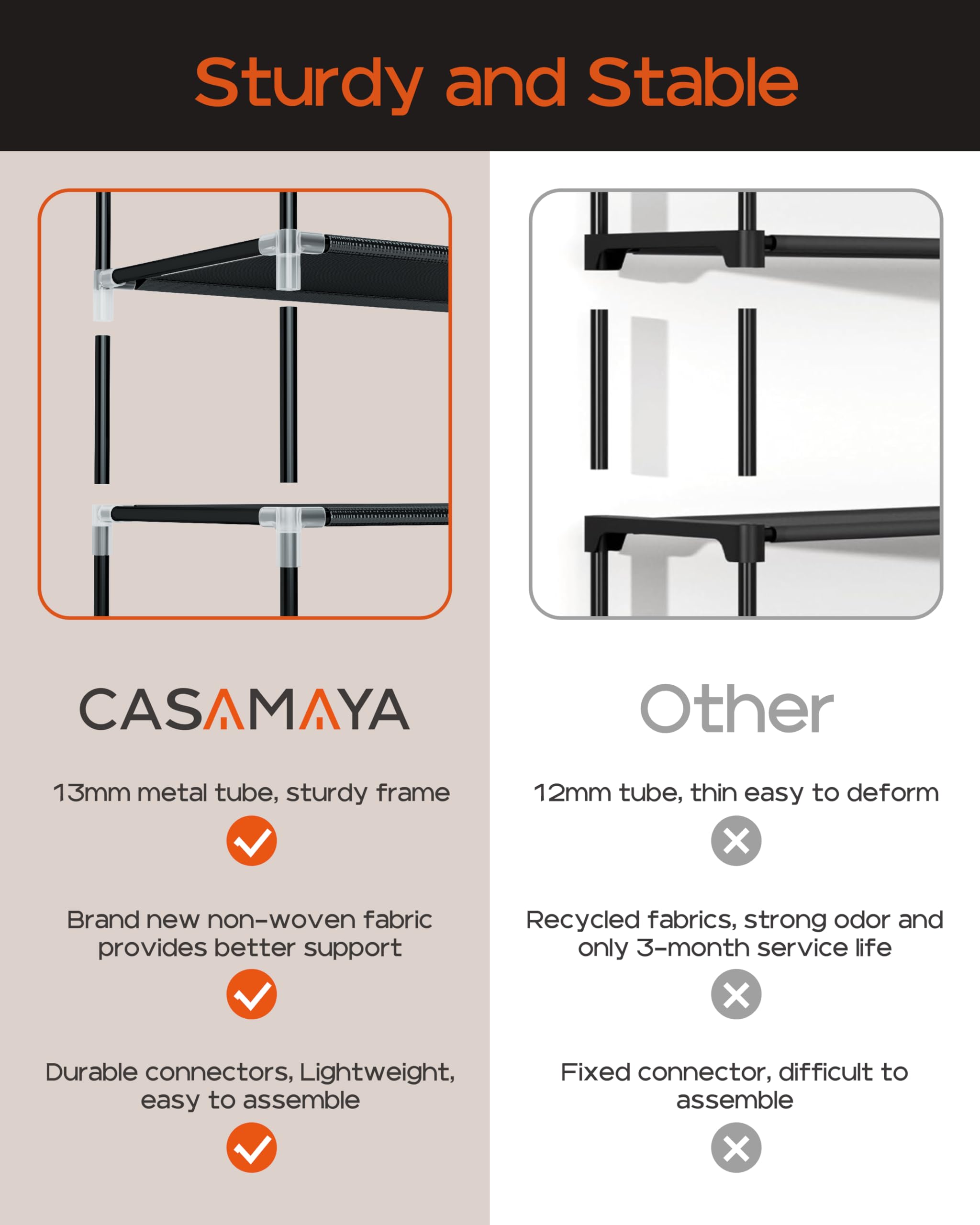 Casamaya shoe rack with covers entryway use keeps shoes organized.