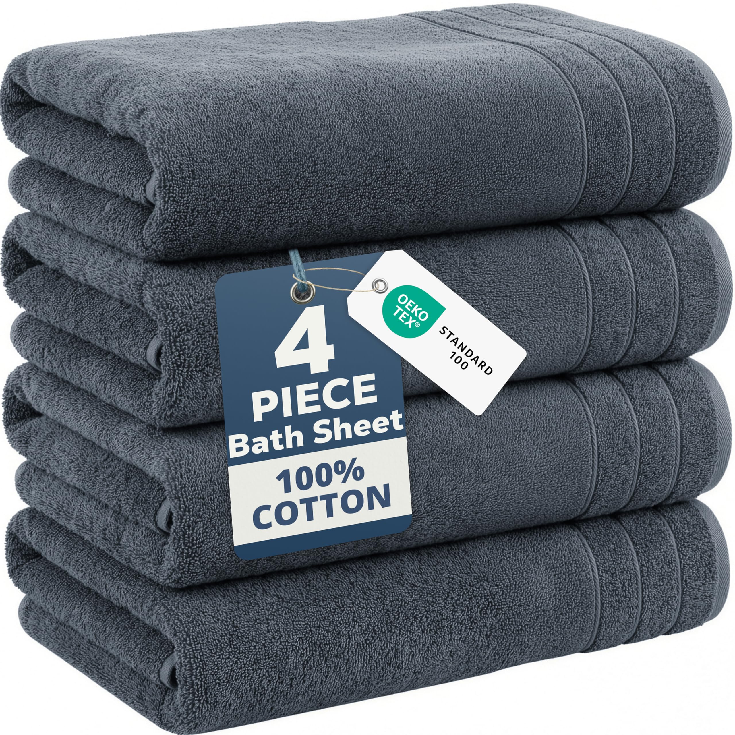 Casa Platino bath sheets ensemble with oversized towels for full-body coverage.