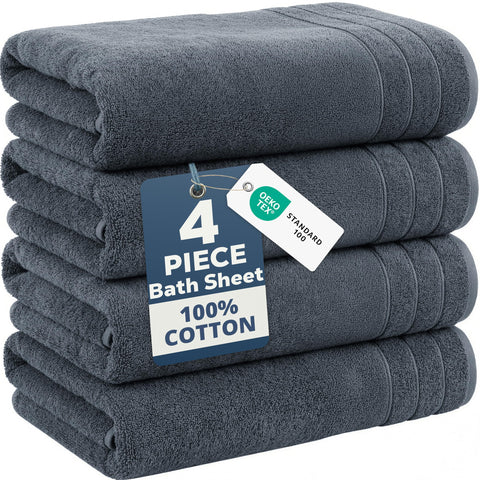 Casa Platino bath sheets ensemble with oversized towels for full-body coverage.