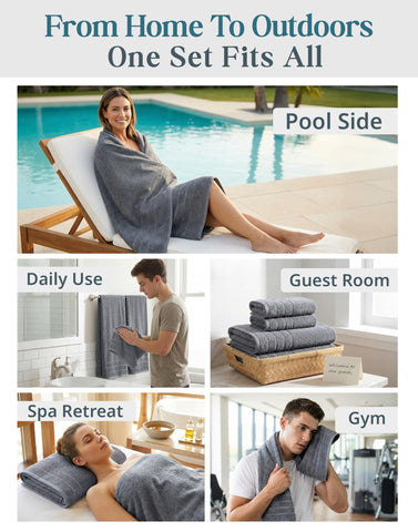 Casa Platino premium cotton towels easy care with lint reduction feature