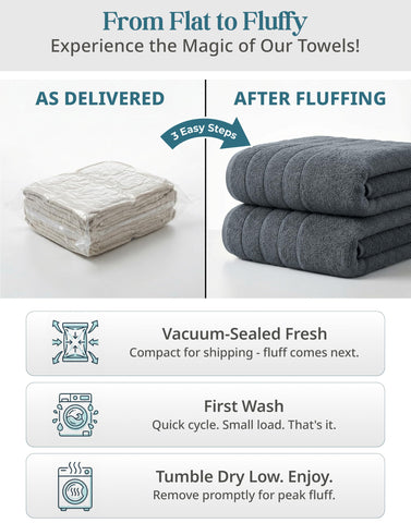 Casa Platino quick-dry bath sheets demonstrate lightweight, fast-drying convenience.