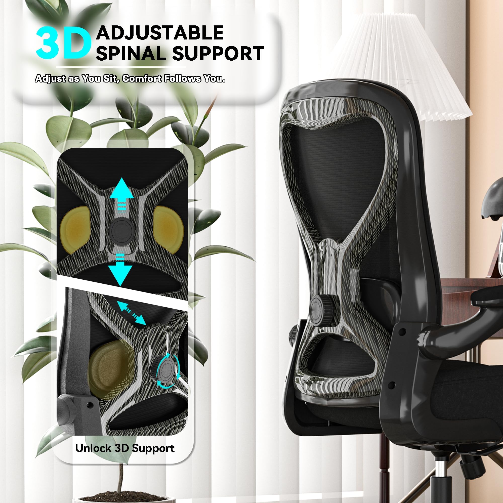 CASASIO office-chair-seat-cushion-thick features a soft, supportive 3.54-inch cushion.