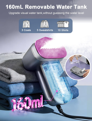 Casavok Travel Steamer self-cleaning mode maintains purity of steam