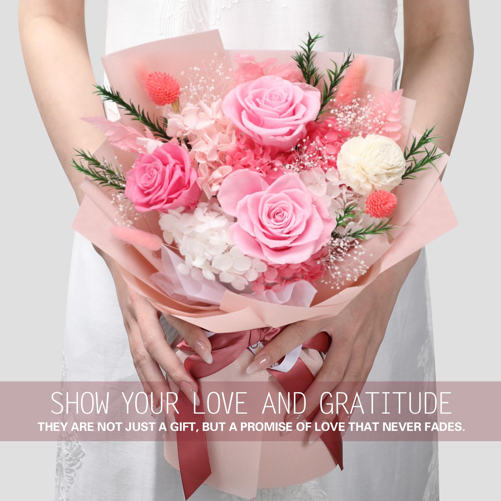 Casaido anniversary rose bouquet pink, ideal for anniversaries