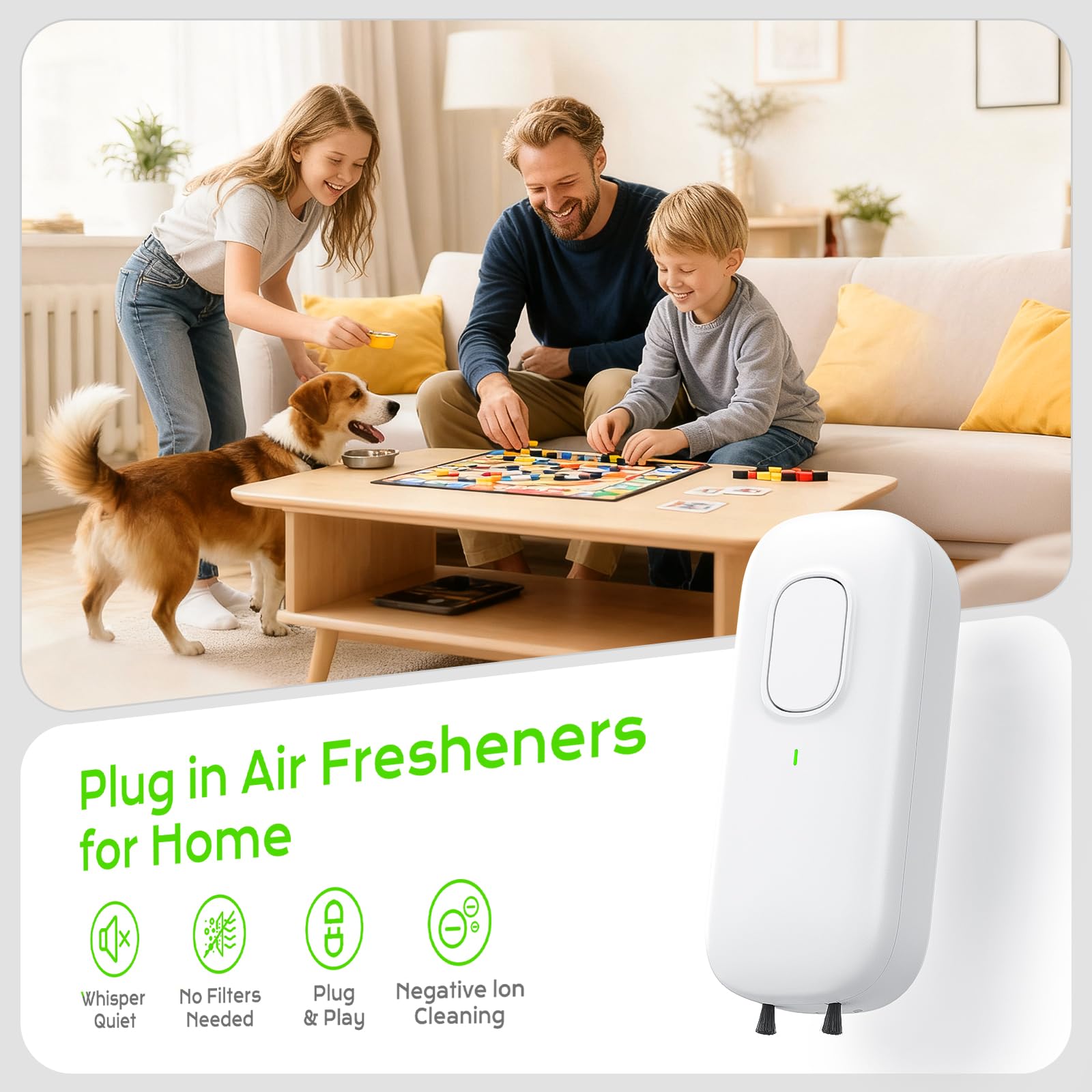 CASEQUUE compact design air purifier placed on a shelf.
