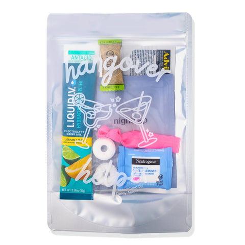 Casey Aileen Hangover Kit antacid tablets in blister pack for stomach comfort after late nights