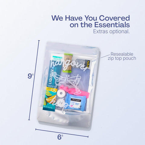 Casey Aileen Hangover Kit hydration packet highlights quick rehydration after celebrations