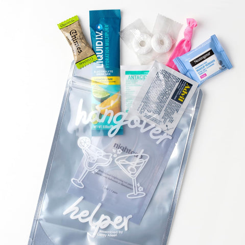 Casey Aileen Hangover Kit under-eye mask ready for quick pampering after late nights