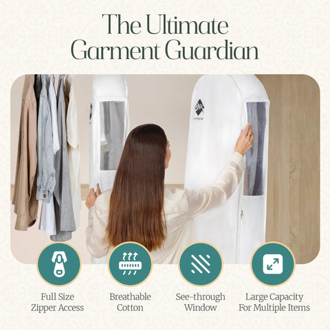 Fur coat storage with Cashmere Kiwi garment bag