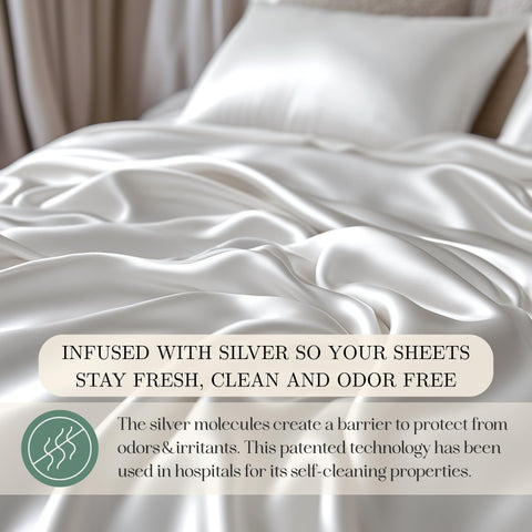 Casilva eucalyptus sheets close-up weave showcases premium craftsmanship